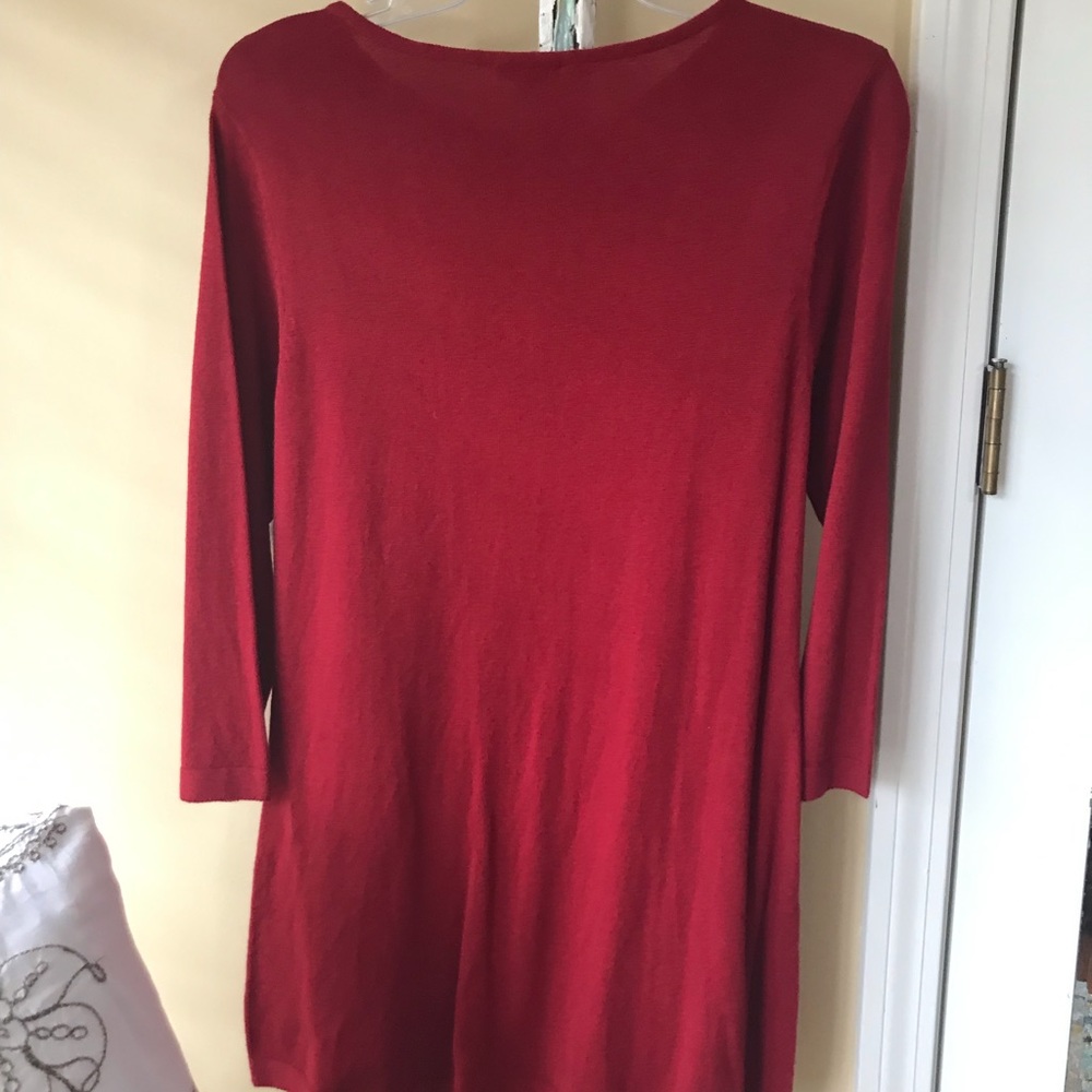 J Jill size Small tall ST sweater Red New with tags NWTS
